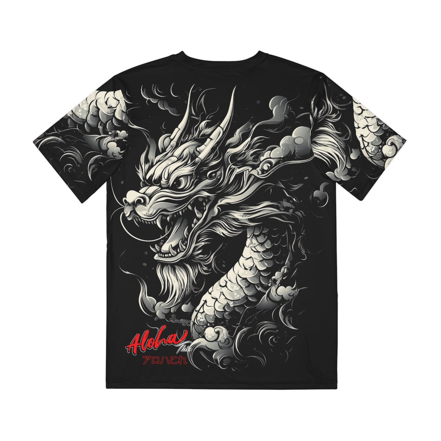 Dragon Aloha Overprint T-Shirt (Polyester)