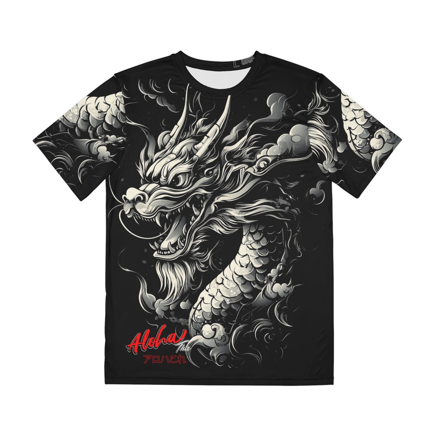 Dragon Aloha Overprint T-Shirt (Polyester)