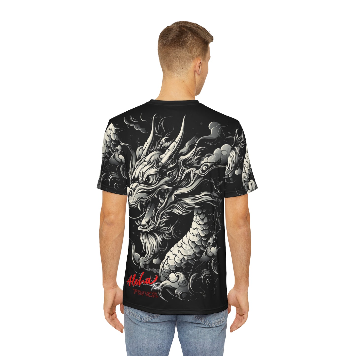 Dragon Aloha Overprint T-Shirt (Polyester)