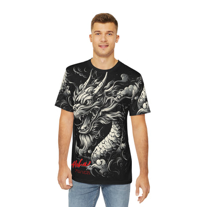 Dragon Aloha Overprint T-Shirt (Polyester)